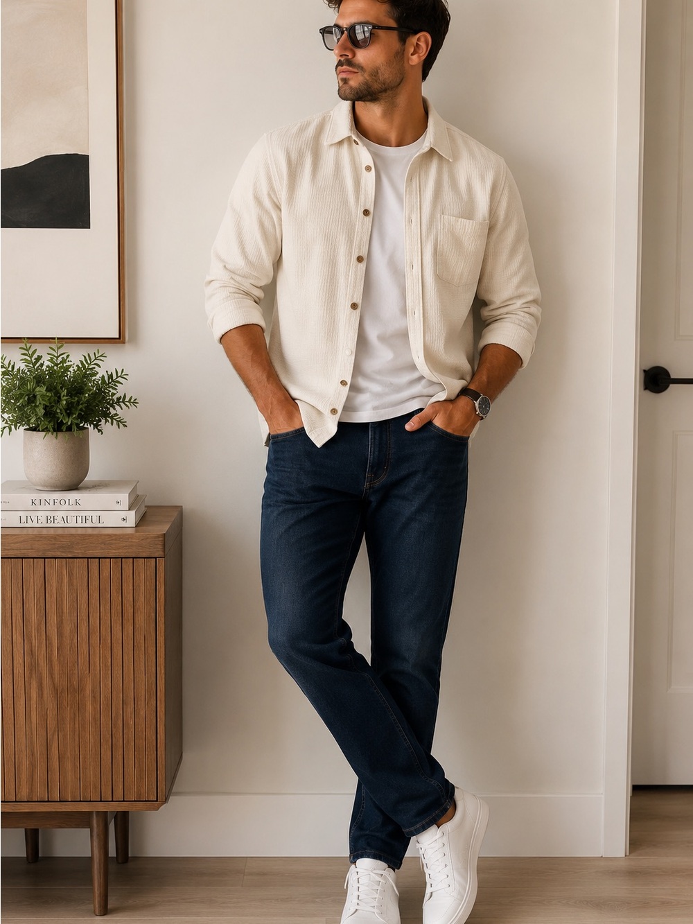 Calvin Klein Dark Blue Men's Jeans